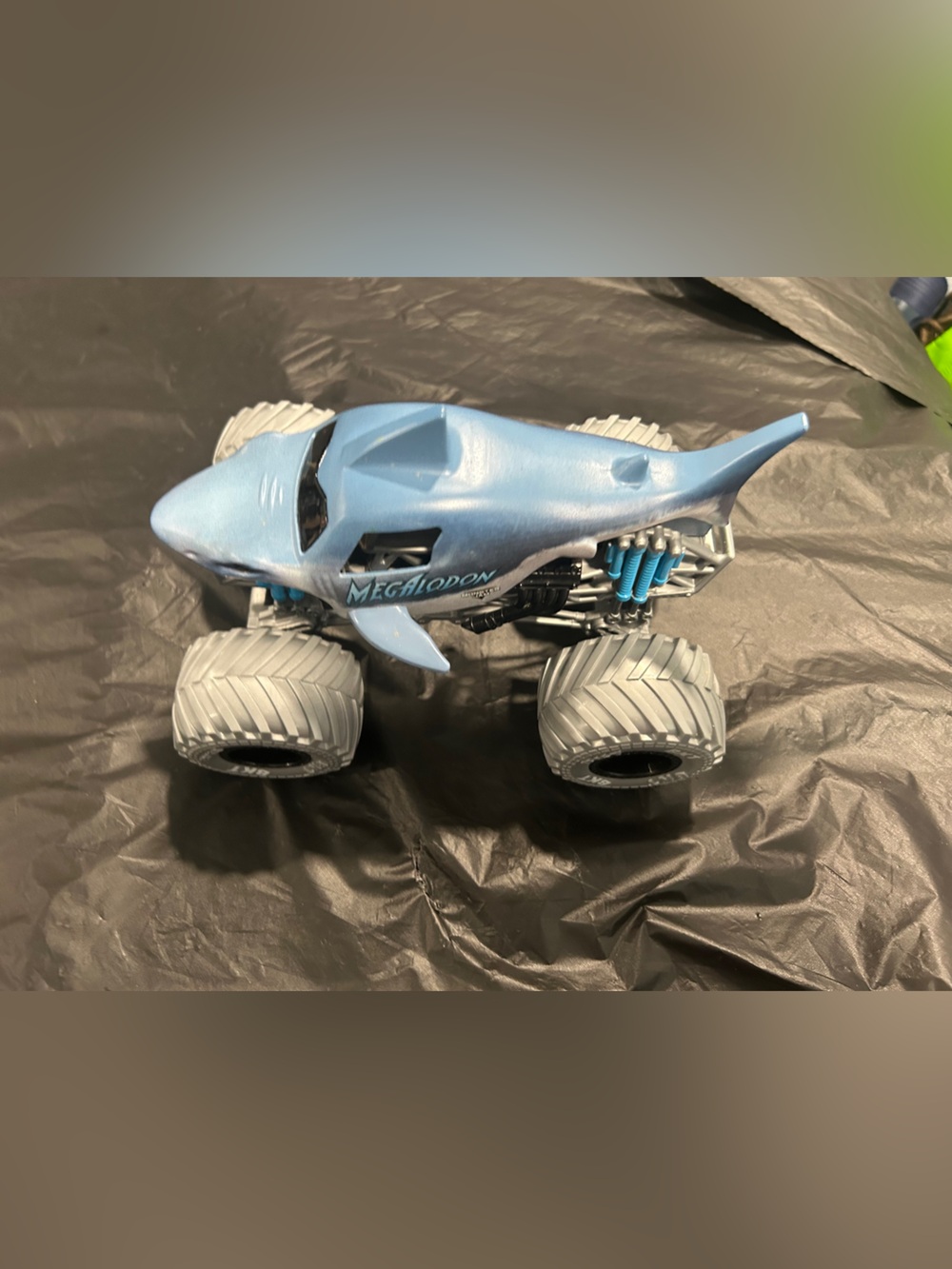 Megalodon Shark Monster Truck Toy - Blue Kids Vehicle
